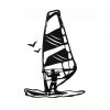 Naklejka 3D - Windsurfing