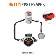 Tecline automat oddechowy R4 Tec1 21% O2 G5/8 z manometrem, zestaw stage - Tecline automat oddechowy R4 Tec1 21% O2 G5/8 z manometrem, zestaw stage - automat-r4-tec1-21_-o2-z-ma.jpg