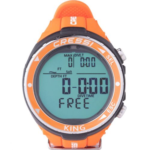 Komputer nurkowy Cressi King – głębokość, przerwa po nurkowaniu ()