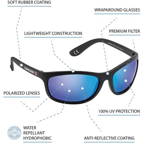 Cressi okulary przeciwsłoneczne nietonące Rocker Floating (XDB100502)