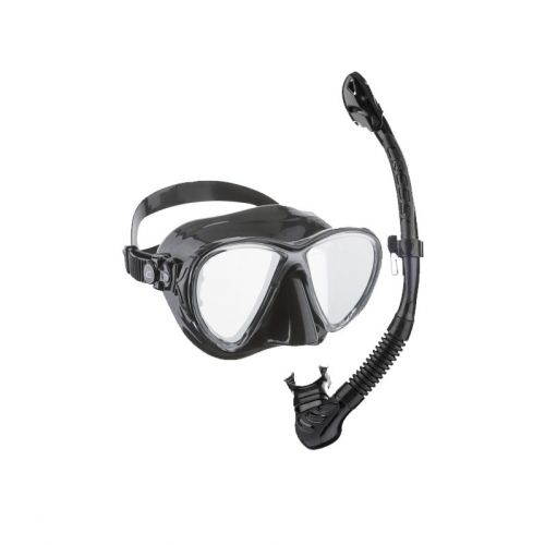 Zestaw do snorkelingu Cressi Big Eyes Evolution + Alpha Ultra Dry Set – maska i fajka klasy premium ()