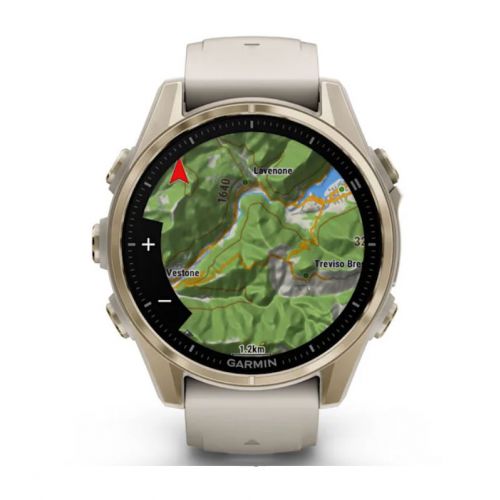 Garmin Fenix 8 Amoled 43 mm Soft Gold z piaskowym paskiem (010-02903-11)