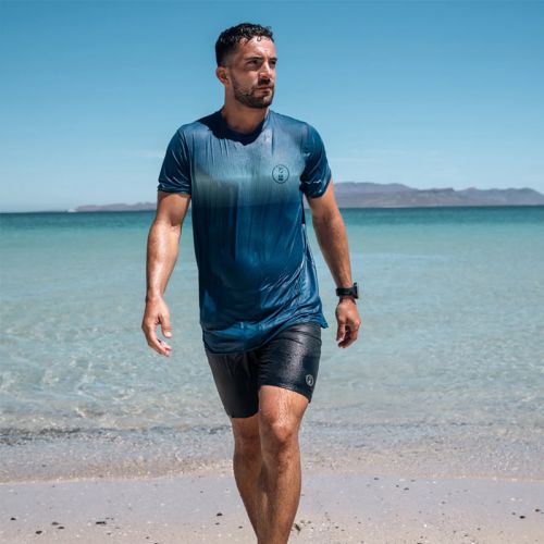 Fourth Element Rashguard Hydro-T Short Sleeve Niebieski męski ()