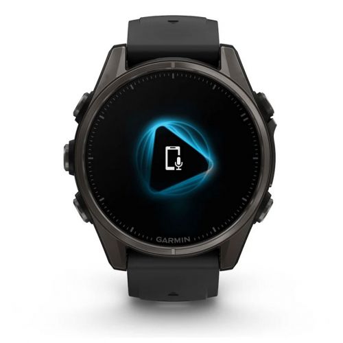  Garmin Fenix 8 Amoled 43 mm Carbon grey DLC titanium z czarnym paskiem (010-02903-21)