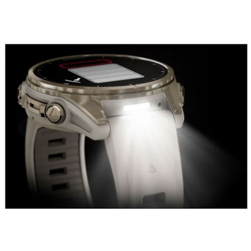 Garmin Fenix 8 Amoled 43 mm Soft Gold z piaskowym paskiem (010-02903-11)