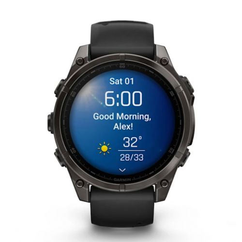 Garmin Fenix 8 Amoled 47 mm Carbon grey DLC titanium z czarnym paskiem (010-02904-21)