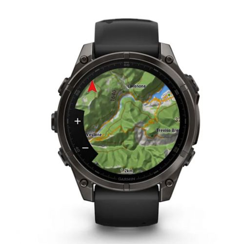 Garmin Fenix 8 Amoled 47 mm Carbon grey DLC titanium z czarnym paskiem (010-02904-21)