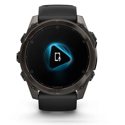 Garmin Fenix 8 Amoled 51 mm Carbon grey DLC z czarnym paskiem  (010-02905-21)