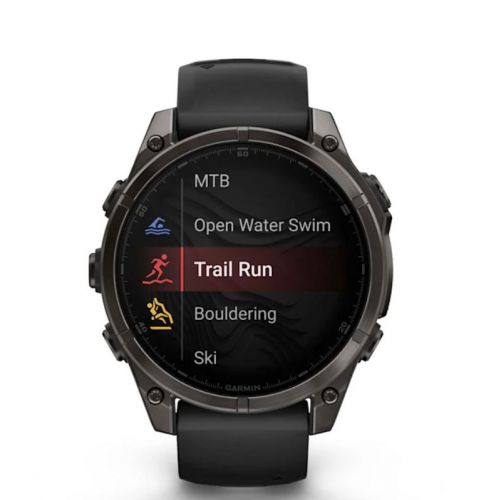 Garmin Fenix 8 Amoled 47 mm Carbon grey DLC titanium z czarnym paskiem (010-02904-21)