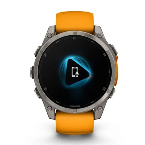 Garmin Fenix 8 Amoled 47 mm tytanowy z pomarańczowym paskiem (010-02904-11)