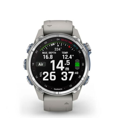 Garmin Descent Mk3 43 mm stal nierdzewna z paskiem Fog Grey (010-02753-04)