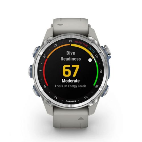 Garmin Descent Mk3 43 mm stal nierdzewna z paskiem Fog Grey (010-02753-04)