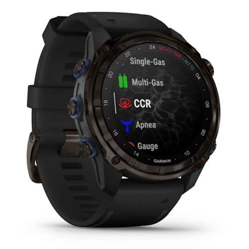 Garmin Descent Mk3i 51 mm + transmiter T2 - Tytanowy carbon grey, czarny pasek (BNDL-DMK3-51CGDT2)