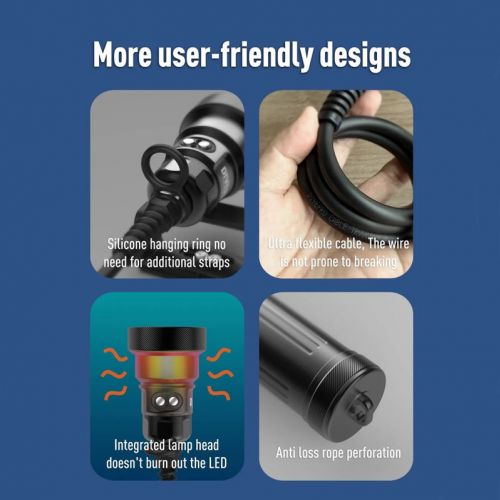 Divepro latarka z kanistrem M6500S-V2 7000 lumenów ()