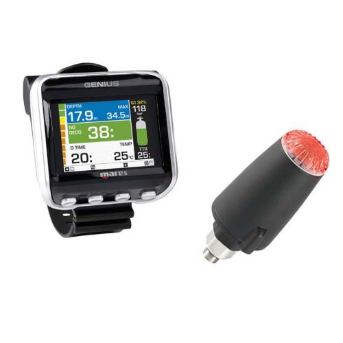 Komputer nurkowy Mares Genius + transmiter Led Tank Module ()