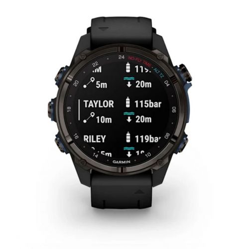 Garmin Descent MK3i 43 mm + transmiter T2 - Tytan z czarnym paskiem  (BNDL-DMK3i-43CGTDT2)