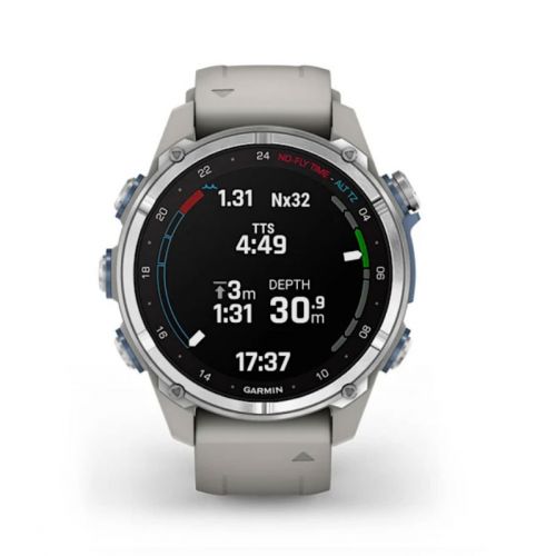 Garmin Descent Mk3 43 mm stal nierdzewna z paskiem Fog Grey (010-02753-04)