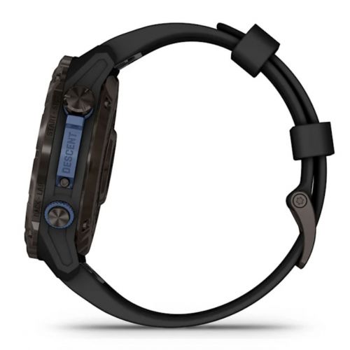 Garmin Descent Mk3i 51 mm + transmiter T2 - Tytanowy carbon grey, czarny pasek (BNDL-DMK3-51CGDT2)