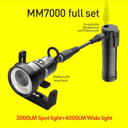 Divepro modułowa latarka MM7000 z kanistrem ()