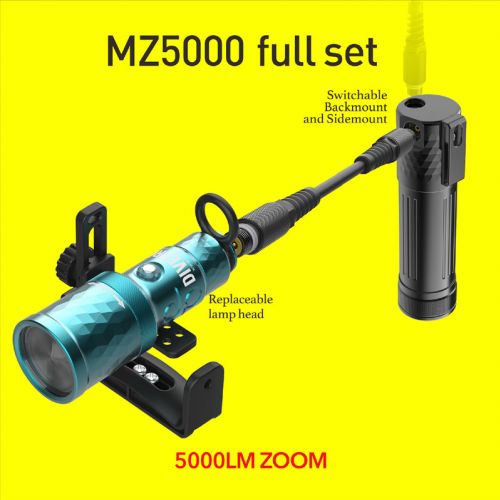 Divepro modułowa latarka MZ5000 z kanistrem niebieska ()