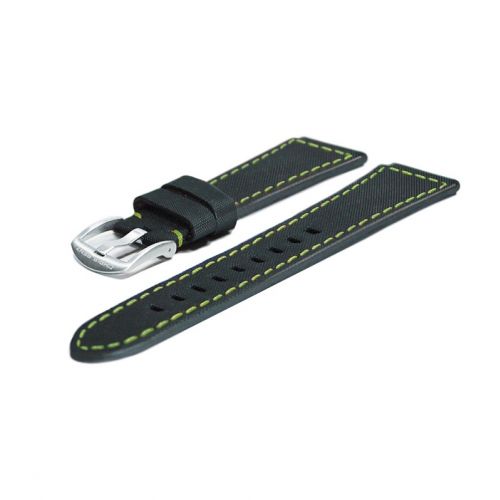 Chris Benz pasek syntetyczny Depthmeter 200M, Chronograph 200M czarno-zielony ()